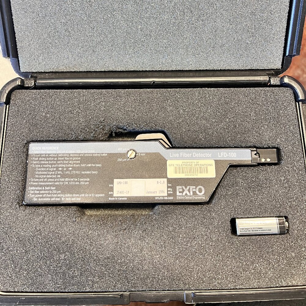 Exfo LFD-100 Live Fiber Detector Fiber FOR PARTS